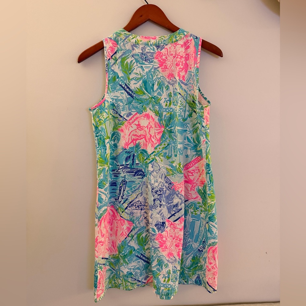 Lily Pulitzer Bohemian Queen Tropical Print Sleeveless Dress | Medium - Picture 2 of 3